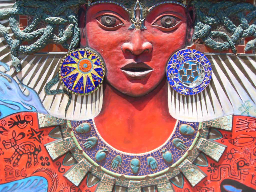 Itzpapalotl Goddess Mural in San Francisco