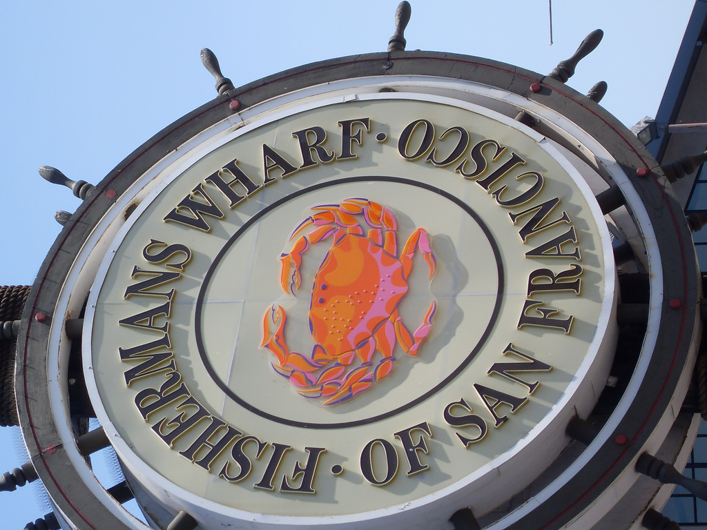 San Francisco Fishermans Wharf Sign
