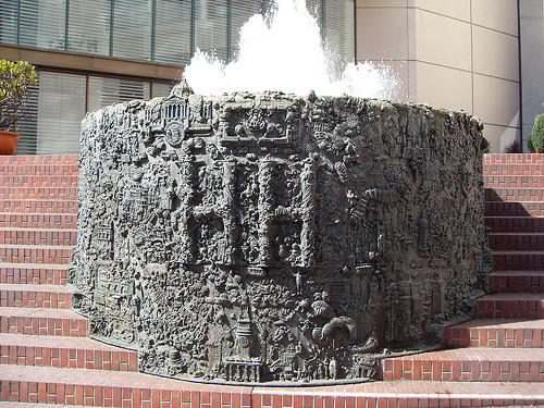 Ruth Asawa fountain San Francisco Hilton Ruth Asawa fountain in San Francisco