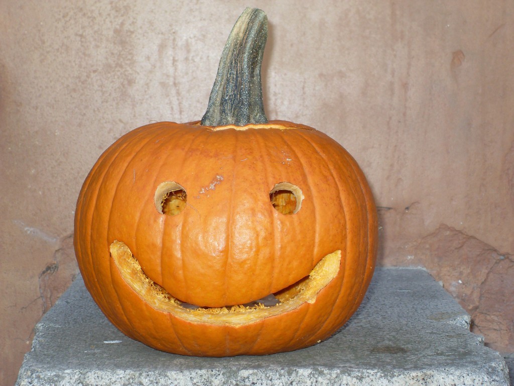 Carved Halloween pumpkin Carved Halloween pumpkin