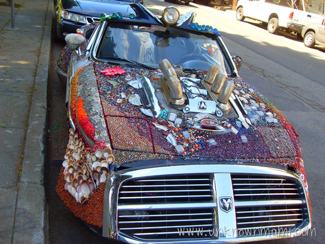 Car with shells
