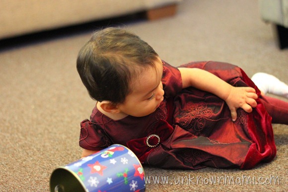 Baby in Christmas Dress