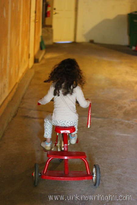 Riding tricycle