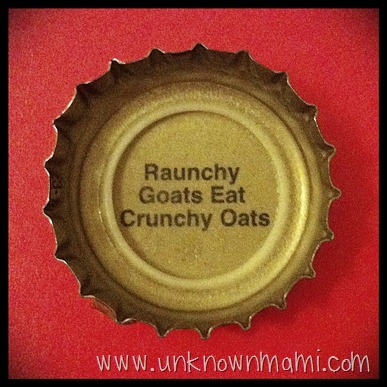 Beer Bottle Cap Saying