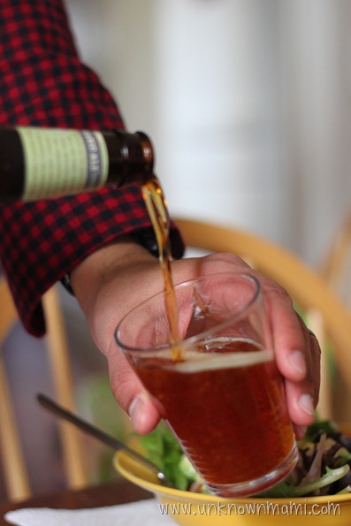 Pouring lager
