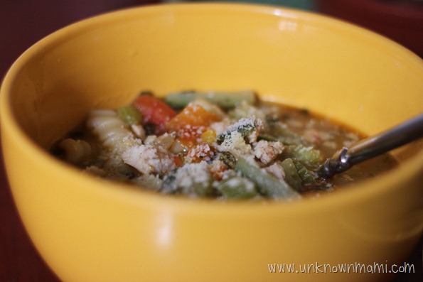 Soup in a bowl
