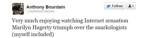 Anthony-Bourdain-Tweet-about-Marilyn-Hagerty