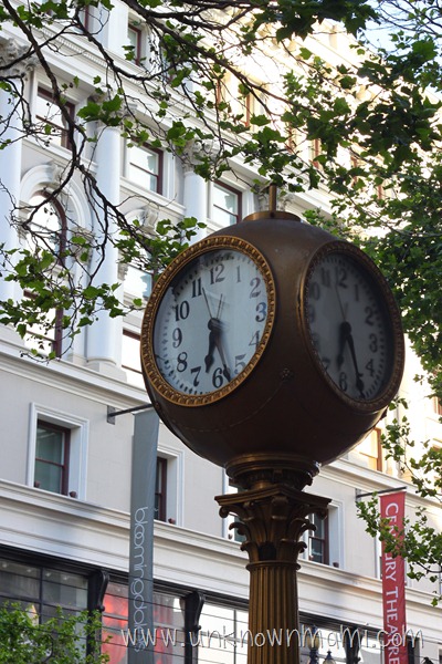 Market Street clock in San Francisco
