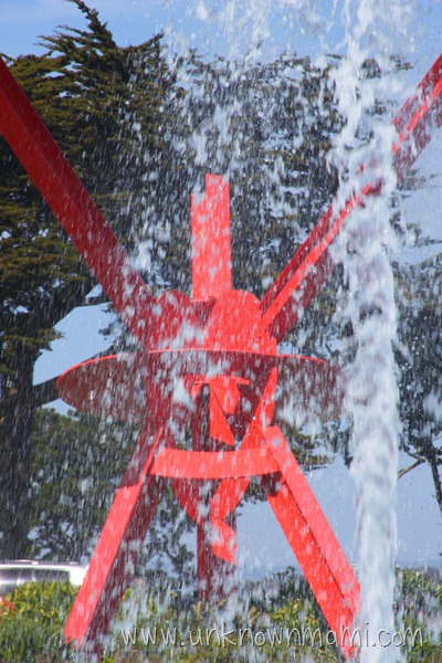 Red Metal Sculpture in front of the Legion of Honor