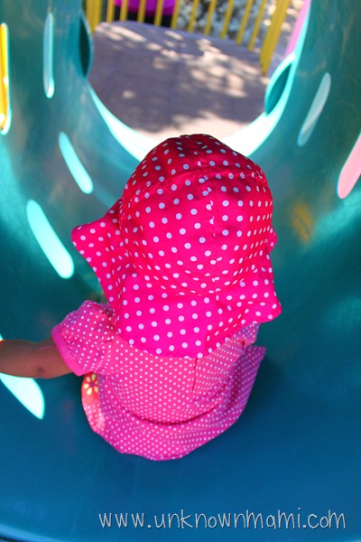 Baby in tunnel