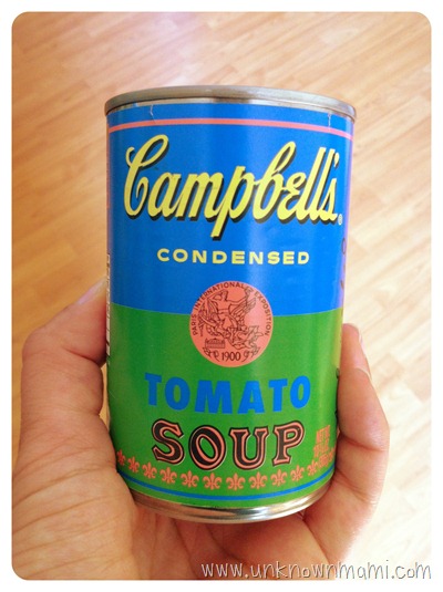 Andy Warhol can of Campbell's Soup