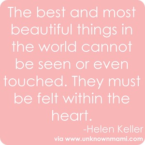 Helen Keller on beauty