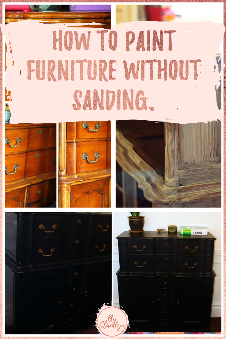 How To Paint Furniture Without Sanding | By Claudya