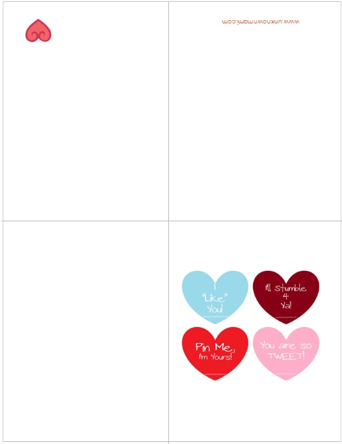 Free Valentine s Day Cards (Printable) By Claudya