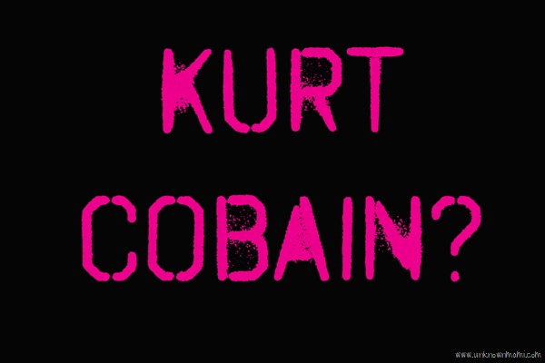 Kurt Cobain in Spray Paint Font