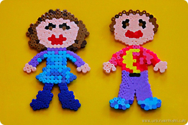 Plastic bead dolls