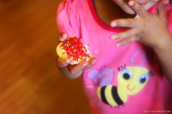 Eating a sugar cookie