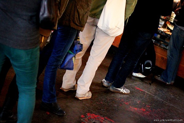 waiting in line