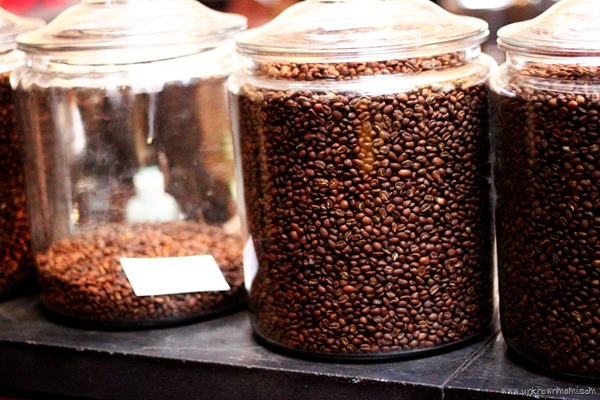 Whole coffee beans