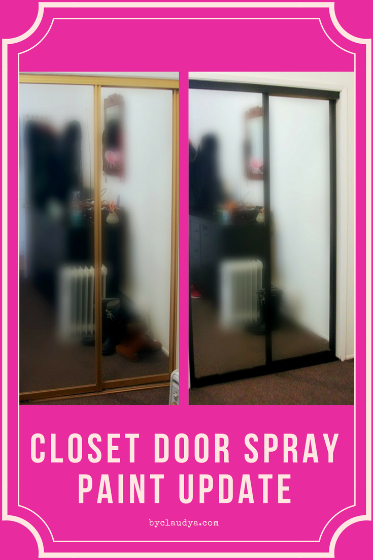 Closet Door Spray Paint Update