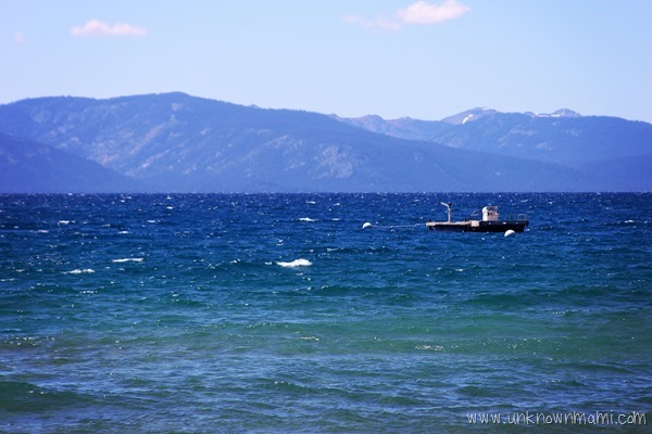 Boat on Lake Tahoe