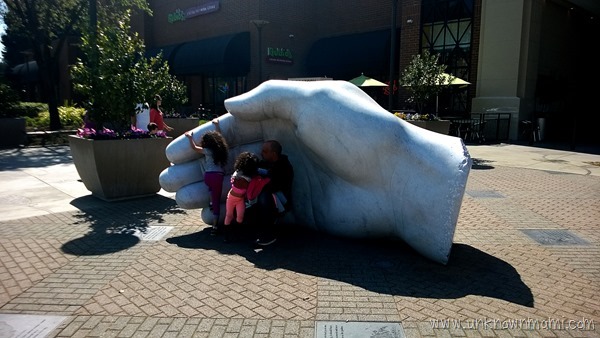 White hand in Santa Rosa