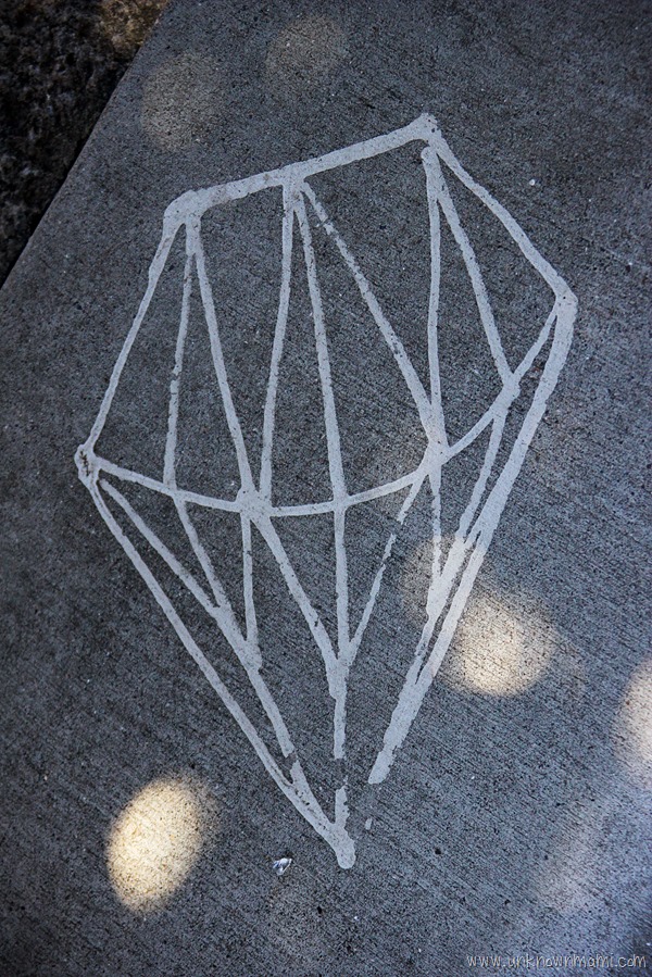 Diamond on the sidewalk in San Francisco