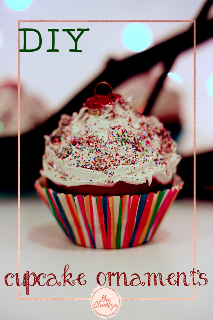 DIY Cupcake Christmas Tree Ornaments