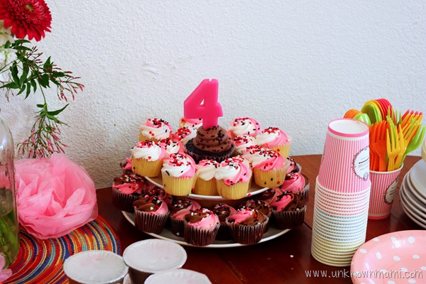 4 year old birthday cupcakes