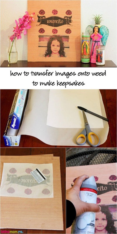 Image transfer onto wood craft