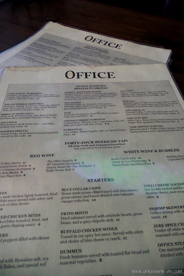 The Office menu