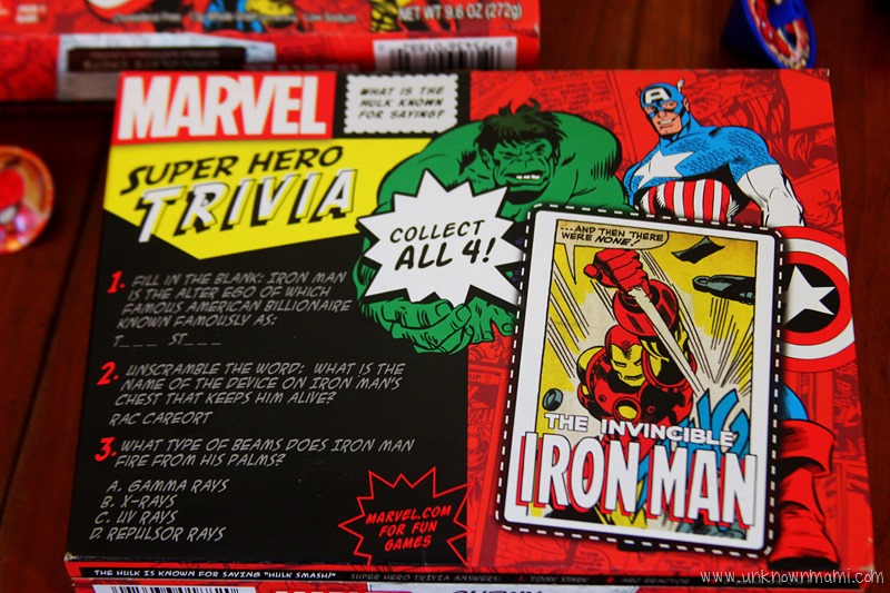 MARVEL collector card