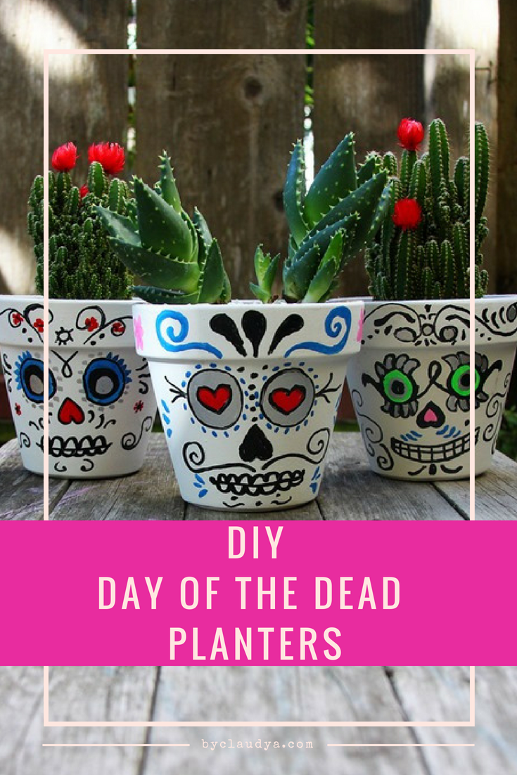 DIY Day of the Dead Planters