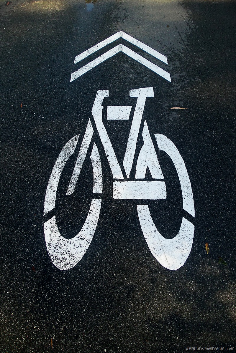 Biking sign