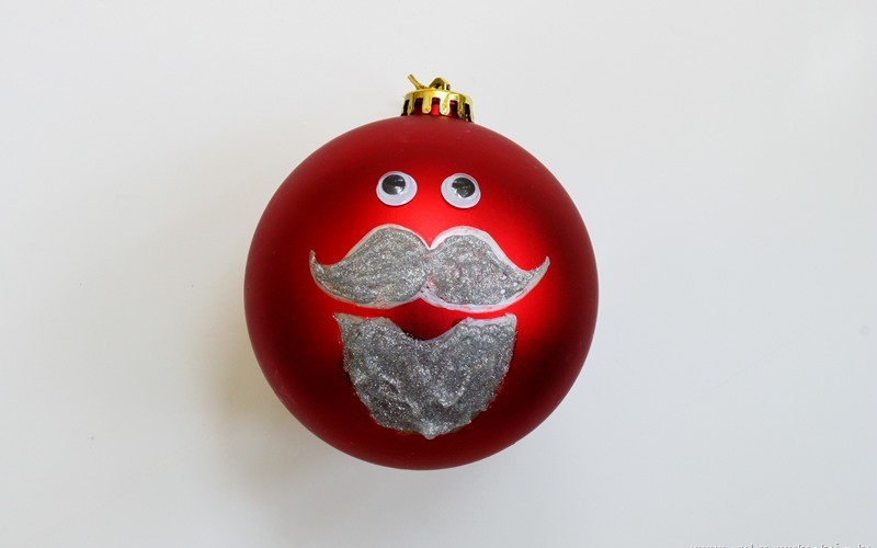 Glitter Beard Ornament