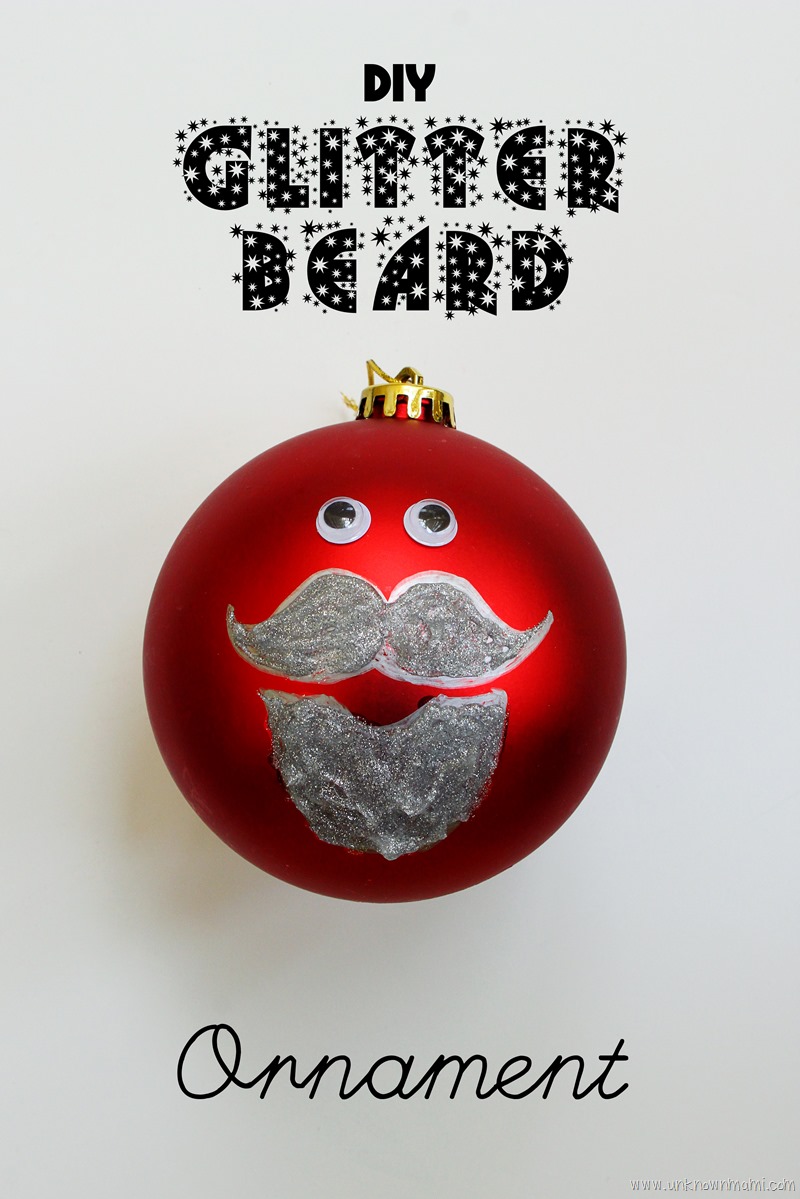 Glitter Beard Ornament
