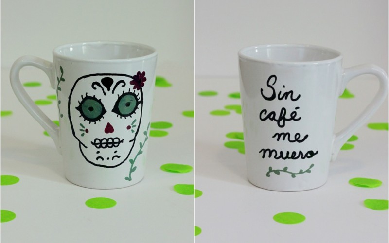 DIY Sugar Skull Mug