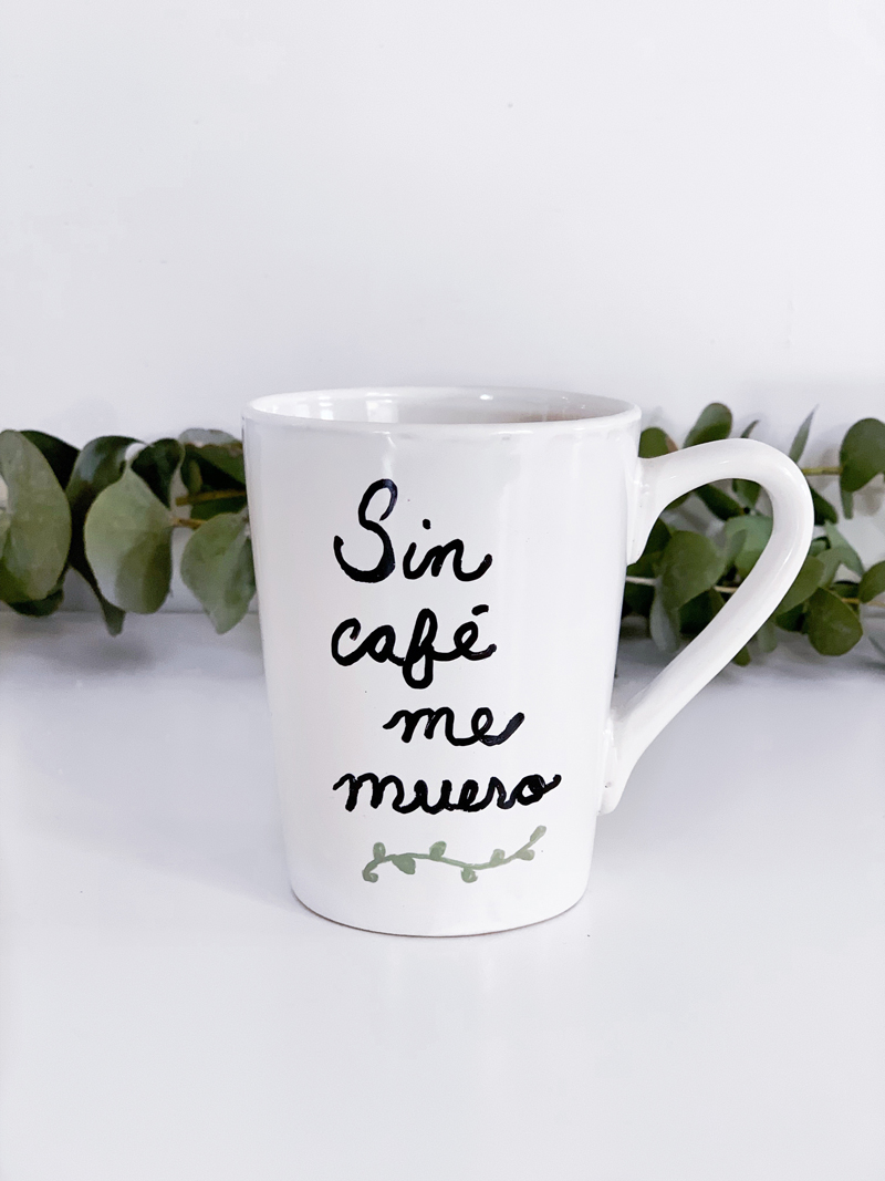 DIY painted coffee mug