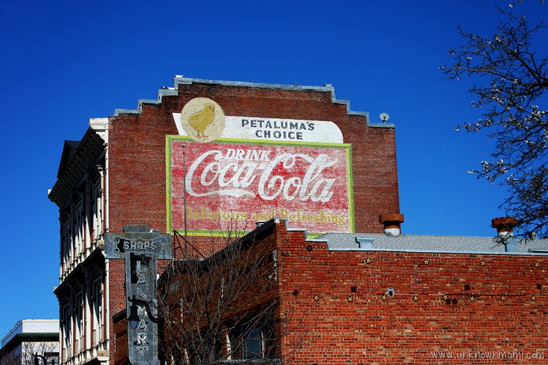 Coca Cola sign in Petaluma