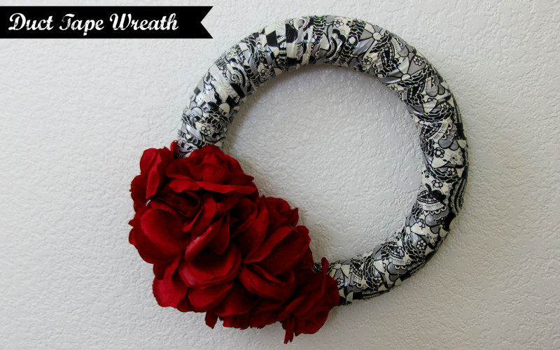 Duct tape wreath