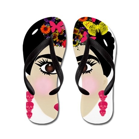 Frida-Kahlo-flip-flops