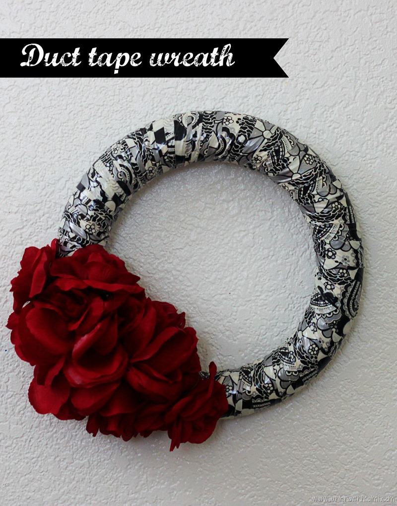 Duct tape wreath tutorial
