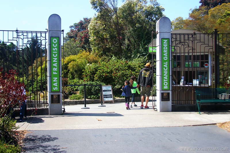 Entrance to San Francisco Botanical Garden