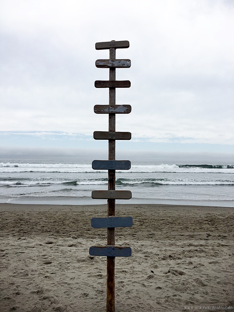 Wooden sign Stinson Beach