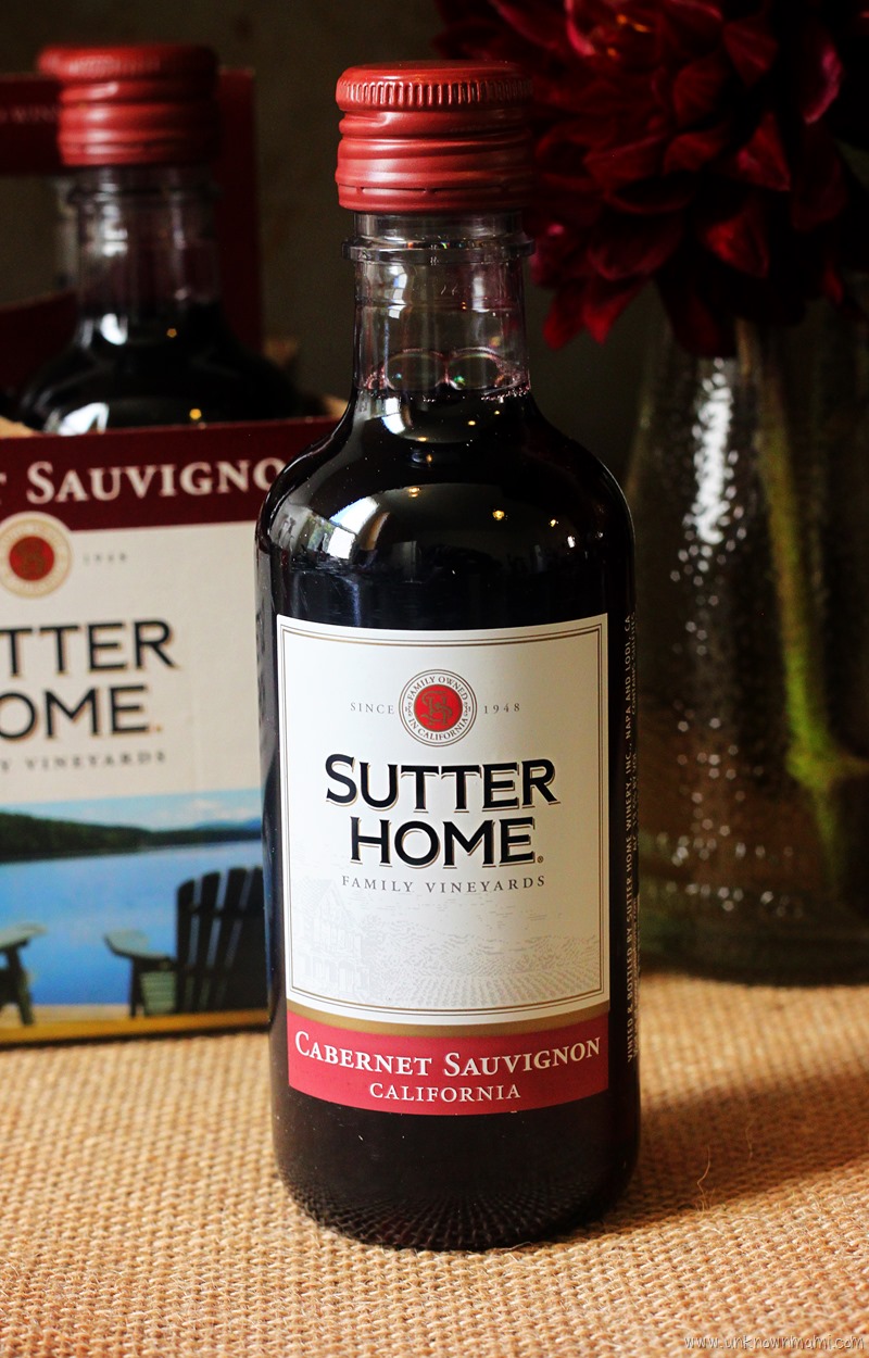 Sutter Home Cabernet Sauvignon mini bottle