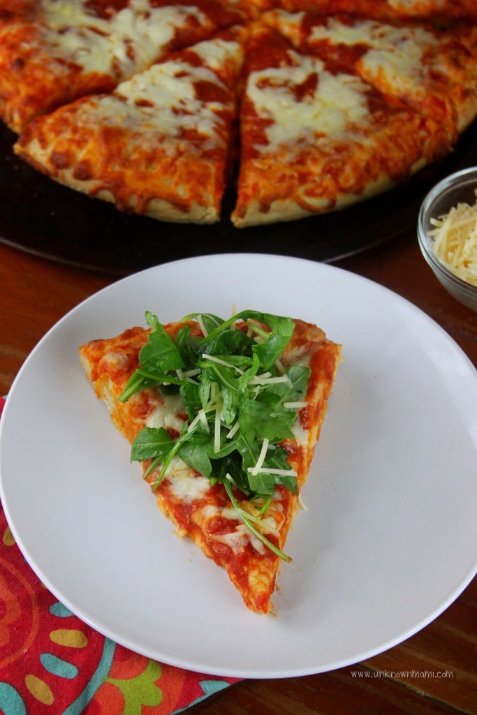 Pizza with Arugula Salad