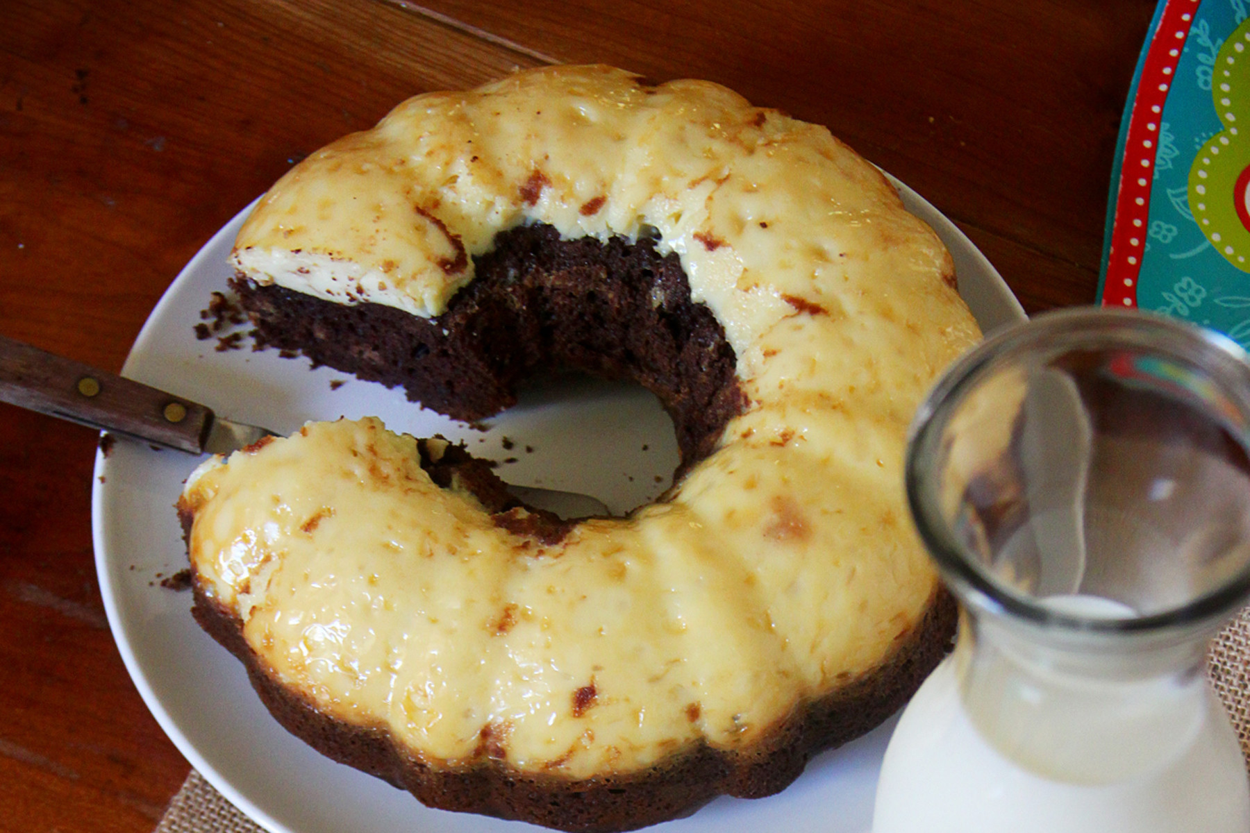 Easy Choco-Chip Flan Cake Recipe
