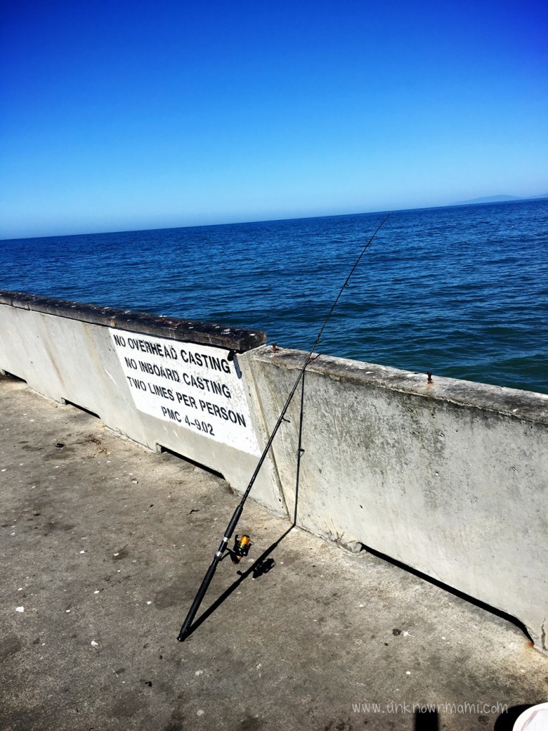 Fishing pole at Pacifica Pier