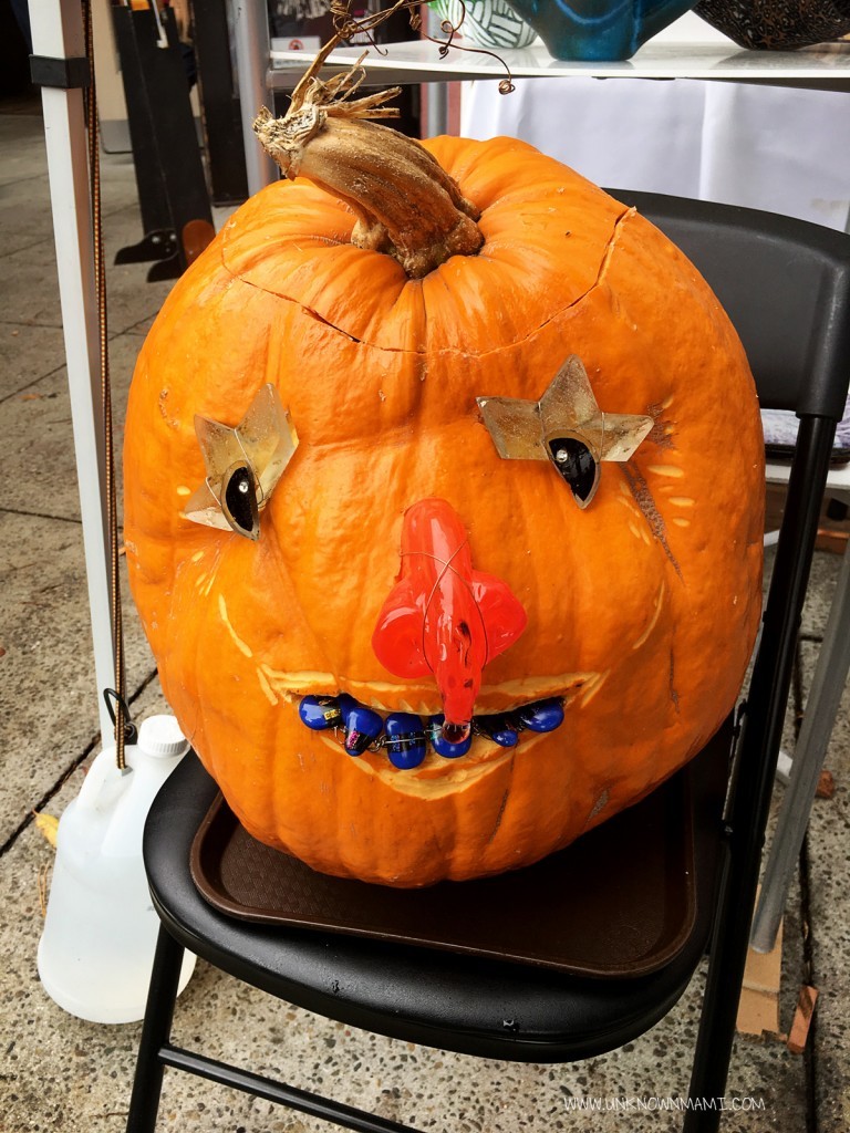 Decorated pumpkin