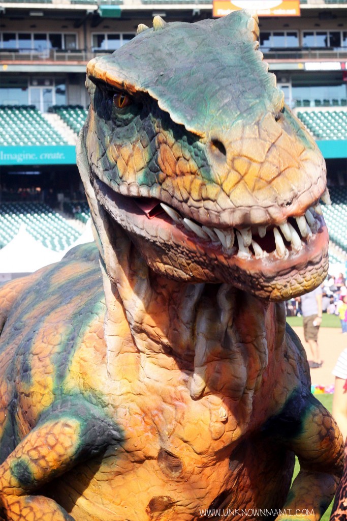 Dinosaur at Discovery Day in San Francisco Dinosaur at Discovery Day in San Francisco